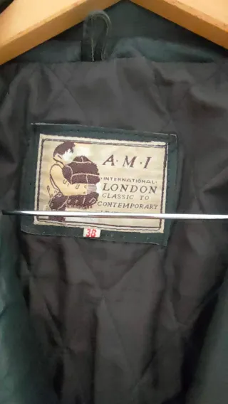 Cazadora Biker AMI London Negra