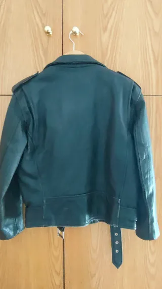 Cazadora Biker AMI London Negra