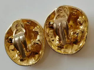 Pendientes Clip Edouard Rambaud Dorados Cristales