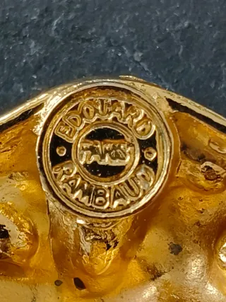 Pendientes Clip Edouard Rambaud Dorados Cristales