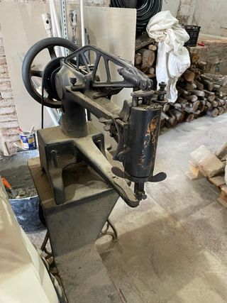 Máquina de zapatero Singer antigua