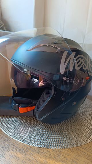 Casco Moto Westt XL Nero ECE R22-05 Uomo