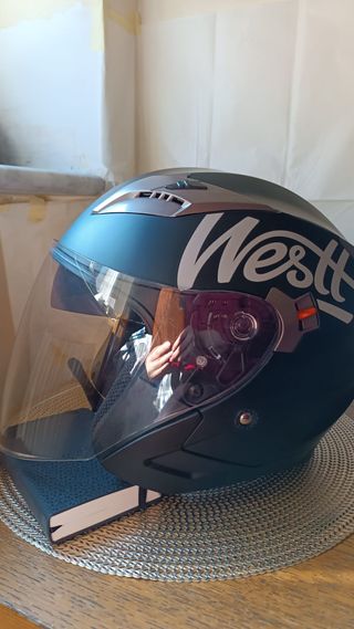Casco Moto Westt XL Nero ECE R22-05 Uomo