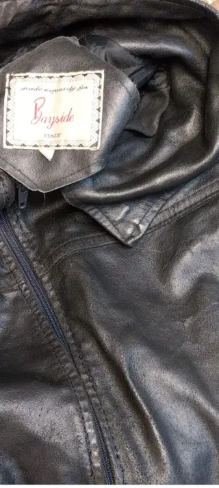 Chiodo in pelle Bayside Made in Italy