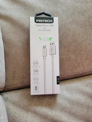 Cable Micro USB PRITECH Carga Rápida 2.1A