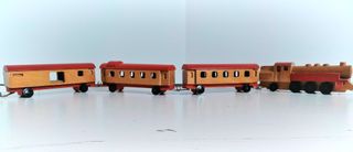 Treno giocattolo vintage Plaho DDR anni '70