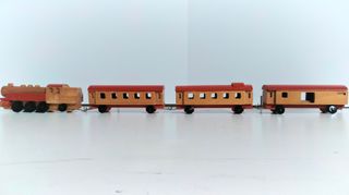 Treno giocattolo vintage Plaho DDR anni '70