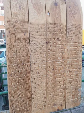 Trillo de madera antiguo