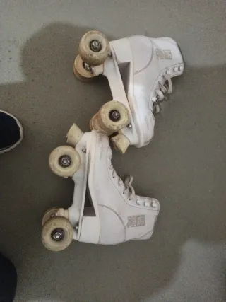 Patines de 4 ruedas blancos Decathlon