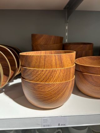 Set Vajilla Madera Bali x 5 articulos