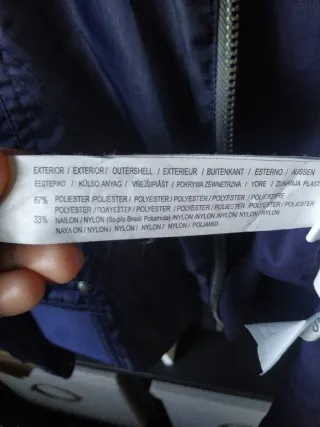 Cazadora Bomber Bershka Azul Mujer Talla S