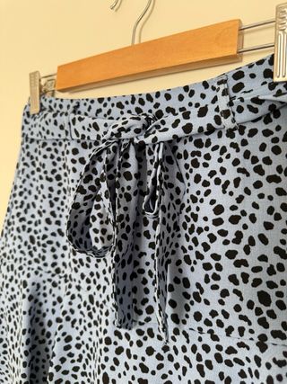 Falda pantalón lunares azul