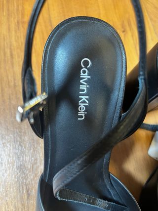 Sandalias Tacón Calvin Klein Negras