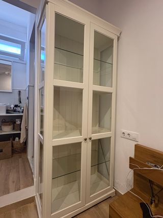 Vitrina Blanca Cristal Madera Ikea