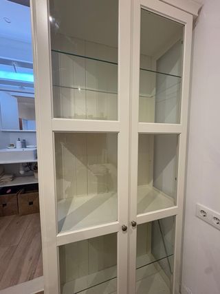 Vitrina Blanca Cristal Madera Ikea