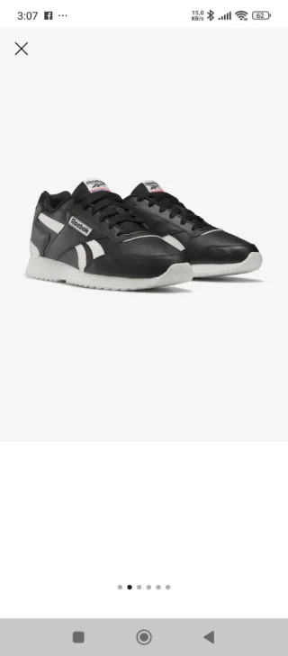 Zapatillas Reebok Negras y Blancas Nuevas