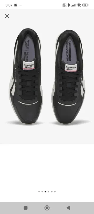 Zapatillas Reebok Negras y Blancas Nuevas