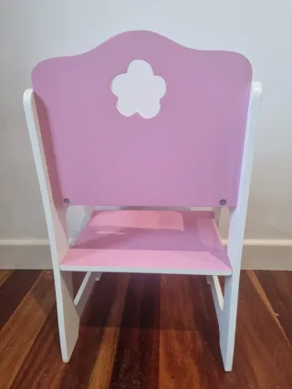 Trona de madera para muñecas