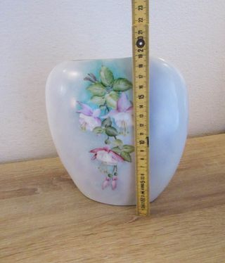 Vaso ceramica dipinto a mano fiori