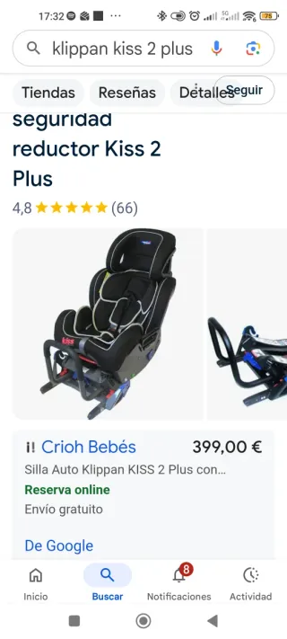 Silla de coche Klippan Kiss 2 plus