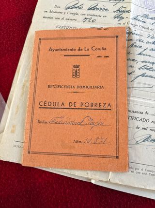 Documentos oficiales antiguos 1940