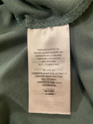 T-shirt Polo Ralph Lauren verde