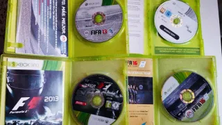 Lote 4 Juegos Xbox 360: FIFA 13, 16, Halo 4, F1