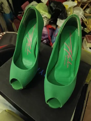 Zapatos de tacón Harlem Bakery verdes