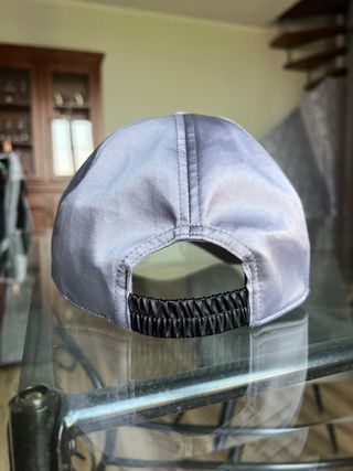 Cappellino baseball raso grigio