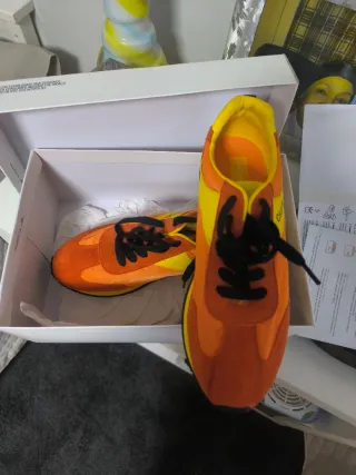 Zapatillas Calvin Klein Jeans Naranja y Amarillo