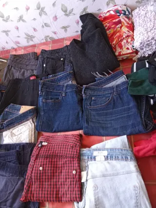 TALLA 34 - Ropa variada vaqueros / pantalones/