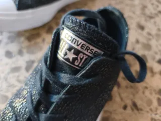 Converse Zapatillas Bajas Negro y Plata