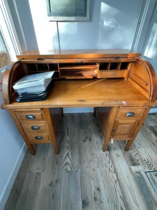 Escritorio antiguo roble americano