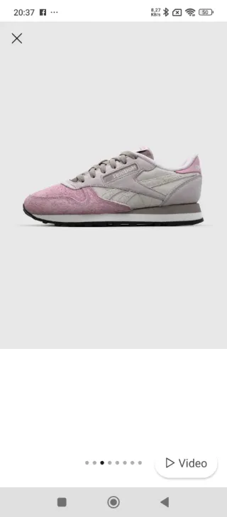 Zapatillas Reebok Beige y Rosa