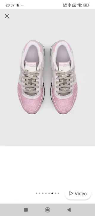 Zapatillas Reebok Beige y Rosa