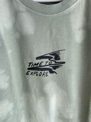 Camiseta Pull&Bear verde tie-dye