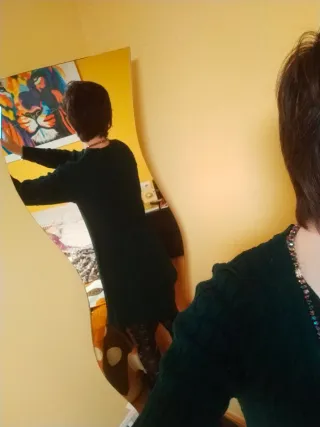 Vestido de punto Dasne verde talla mediana