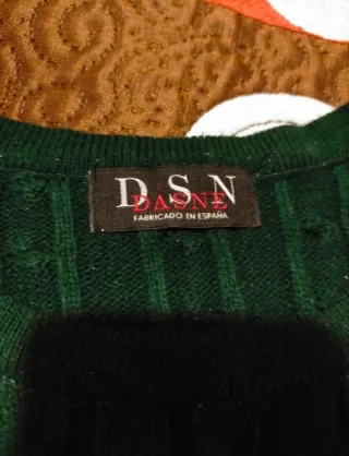 Vestido de punto Dasne verde talla mediana