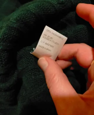 Vestido de punto Dasne verde talla mediana