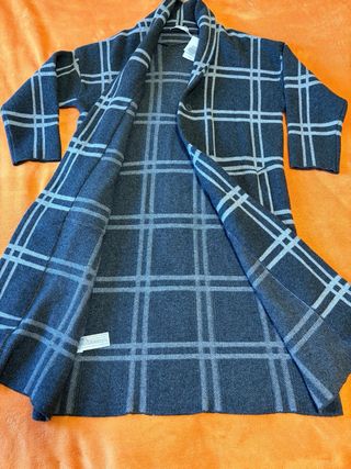 Abrigo Mango Cuadros Talla S