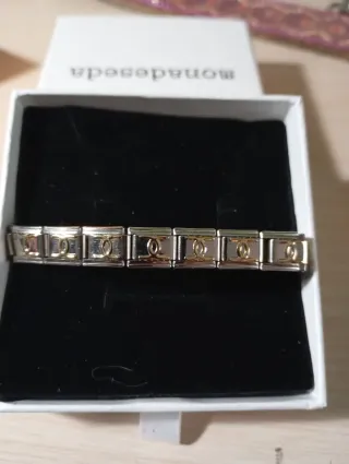 Pulsera eslabones plateada