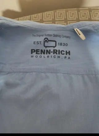 Camicia Woolrich donna azzurra M. Lunga