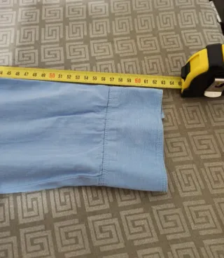 Camicia Woolrich donna azzurra M. Lunga