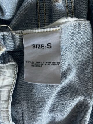 Cazadora vaquera larga ADRIXX desgastada