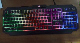Teclado THE G-LAB RGB USB Negro/Multicolor