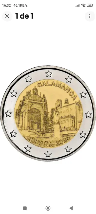 Moneda 2€ Conmemorativa España Salamanca 2025