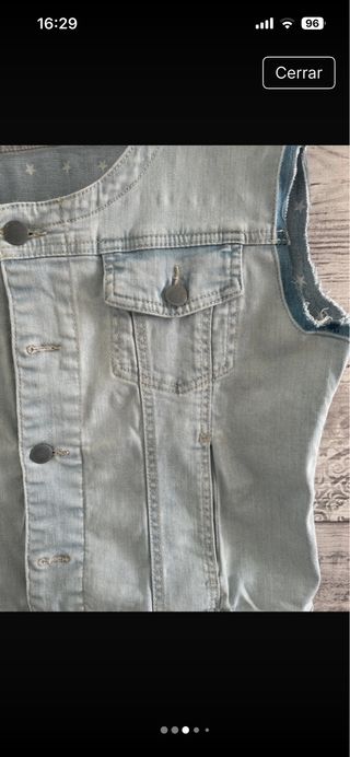 Chaleco tejano mujer talla 40