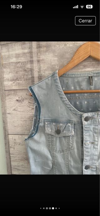 Chaleco tejano mujer talla 40