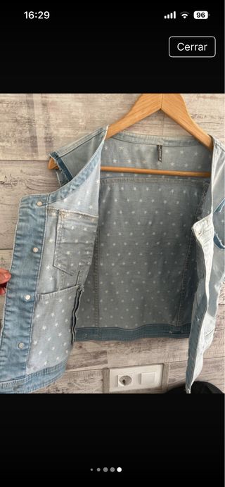 Chaleco tejano mujer talla 40