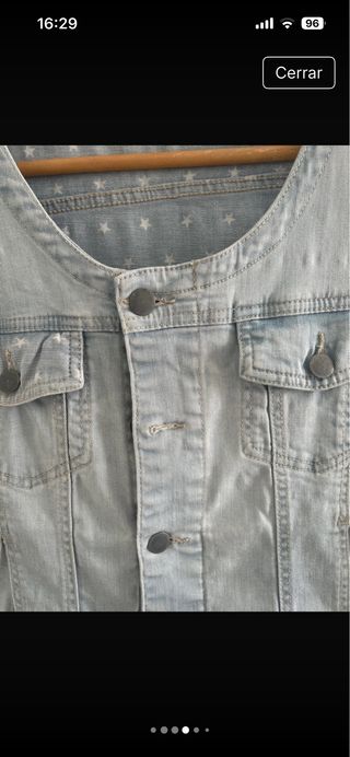 Chaleco tejano mujer talla 40